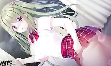 Kokonoe Tsubaki Anime JOI: Fluffy Tail Stroke & Edging Denial
