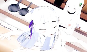 Emilia Re:Zero - Sexual Roleplay Game with Twist of Hermaphroditism