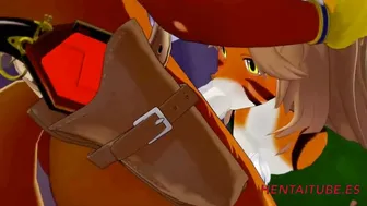 Tigress Suggests Fox Give Head in Restroom - Yiff Toon