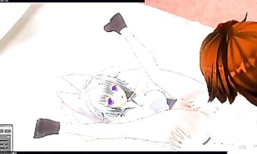 3D Yuri: Crimson-Haired Stepsister's Passionate Lesbian Encounter