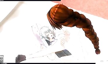 3D Yuri: Crimson-Haired Stepsister's Passionate Lesbian Encounter