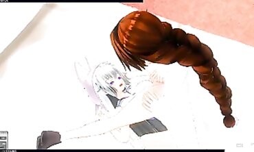 3D Yuri: Crimson-Haired Stepsister's Passionate Lesbian Encounter