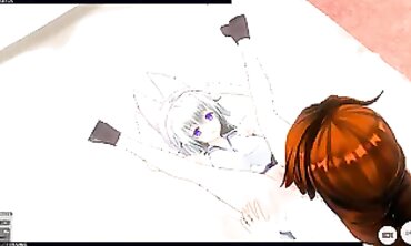 3D Yuri: Crimson-Haired Stepsister's Passionate Lesbian Encounter