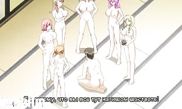 Six Busty Beauties Gangbang an Innocent Stepbrother in Uncensored Hentai