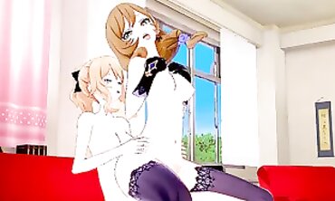 Genshin Impact: Futa Jean and Lisa in 3D Animated Action