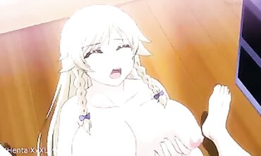 Uncensored Anime: Platinum-Blonde Babe Gets Raved by Her Homie