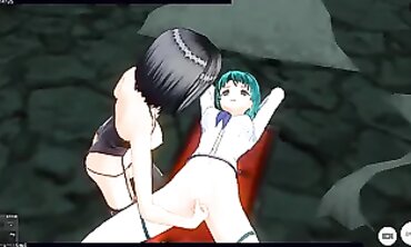 3D Hentai Yuri: Mistress Takes college girl to Dungeon
