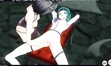 3D Hentai Yuri: Mistress Takes college girl to Dungeon
