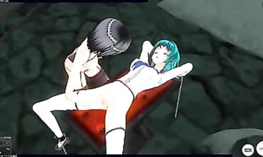 3D Hentai Yuri: Mistress Takes college girl to Dungeon