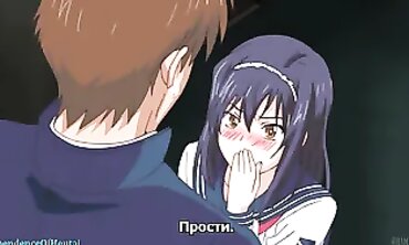 Uncensored Anime: Dark-Haired Babe's Rough Orgy with Creampie and Squirting