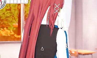 3D Anime Yuri: College Girls Get Banged After Class