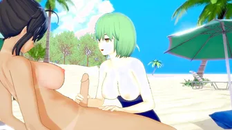 Senran Kagura: Futa Homura Impales Petite Hikage in 3D Hentai