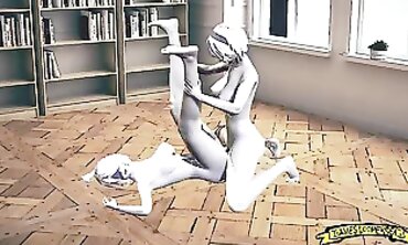 2B Futanari 3D SFM Animation
