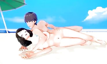 Persona 5 Sadayo Kawakami 3D Hentai Blowjob and Footjob