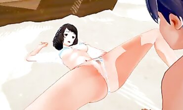 Persona 5 Sadayo Kawakami 3D Hentai Blowjob and Footjob