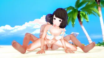 Persona 5 Sadayo Kawakami 3D Hentai Blowjob and Footjob