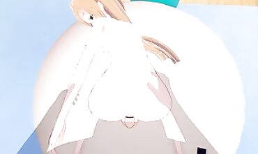 Asuna Gets Creampie in POV Hentai Animation