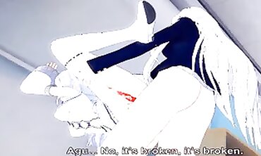 Emilia Futanari Cosplay in Re:Zero College