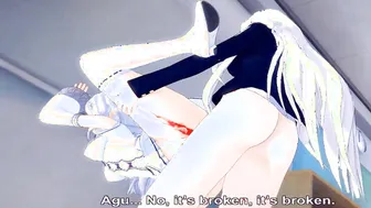 Emilia Futanari Cosplay in Re:Zero College