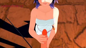 Tanjiro x Kanae Cosplay Blowjob and Handjob Hentai