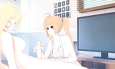 DxD: Futa Asia Seduces Irina in 3D Hentai Animation