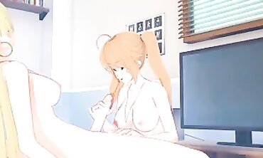 DxD: Futa Asia Seduces Irina in 3D Hentai Animation