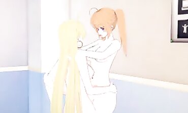 DxD: Futa Asia Seduces Irina in 3D Hentai Animation