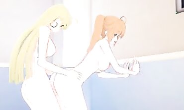 DxD: Futa Asia Seduces Irina in 3D Hentai Animation