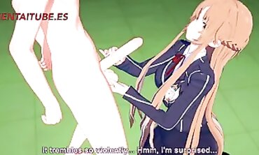 Asuna & Kirito Cosplay: Intense Head Plowing & Creampie