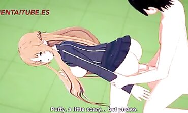 Asuna & Kirito Cosplay: Intense Head Plowing & Creampie