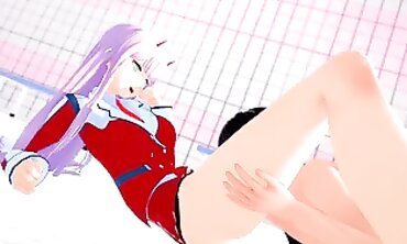 Zero Two Demands Spunk in 3D Koikatsu Animation