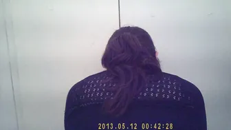 Spying on a Latina MILF's Big Ass in the Bathroom