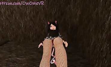 OwOmeVR POV Femdom Feet Stepping and Facesitting