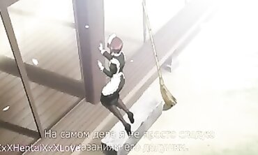 Uncensored Hentai: Busty Babe Rides Homie in College Restroom