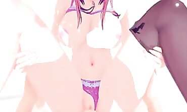 Miku Nakano 3D Hentai Blowjob and Creampie