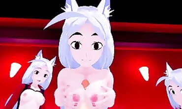 Helltaker 3D: Cerberus Triple Demon Orgy