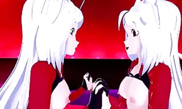 Helltaker 3D: Cerberus Triple Demon Orgy