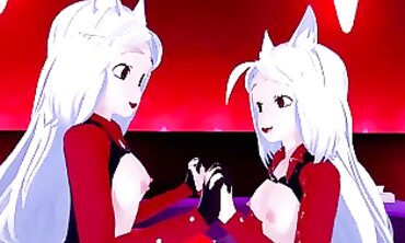 Helltaker 3D: Cerberus Triple Demon Orgy