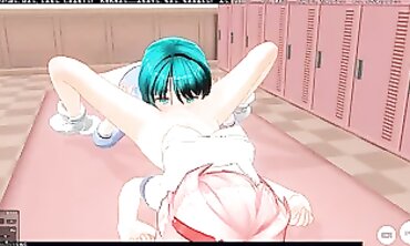 3D Yuri Schoolgirls Skip Gym Class for Lesbian Fun