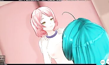 3D Yuri Schoolgirls Skip Gym Class for Lesbian Fun