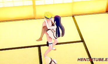 Boruto Creampie Cosplay: Plowing Sarada and Hinata