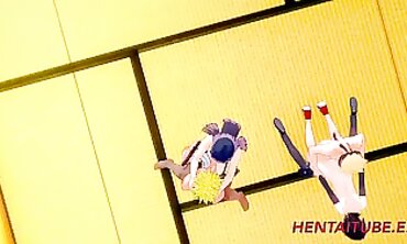 Boruto Creampie Cosplay: Plowing Sarada and Hinata