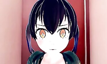 Tamaki Kotatsu FireForce 3D Hentai: Babe With Big Tits