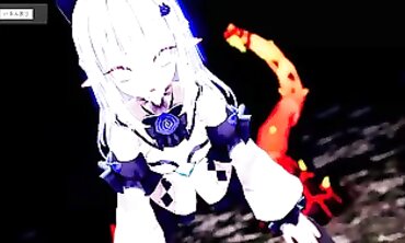 Milky-Haired Elve Gets Monster Gangbang in 3D Game Animation