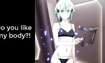 Shinon From Sword Art Online Gives Jerk Off Instructions