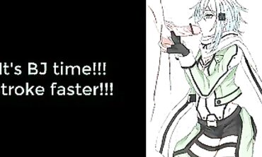 Shinon From Sword Art Online Gives Jerk Off Instructions