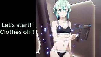 Shinon From Sword Art Online Gives Jerk Off Instructions