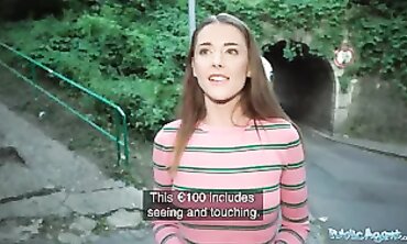 Agent Sybil Kailena Gets Lucky With A Stranger Outdoors
