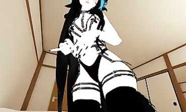 VRHottie Ebony Brunette POV Lap Dance & Railing