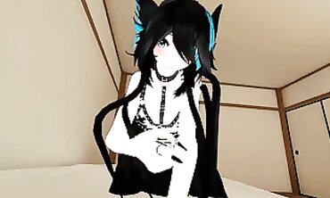 VRHottie Ebony Brunette POV Lap Dance & Railing